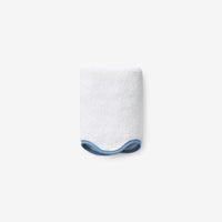 Scalloped Edge Washcloth - Light Blue,Light Blue