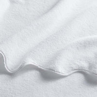 Scalloped Edge Hand Towel - White,White