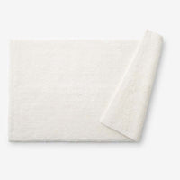 Plush Spa Solid Bath Rug - Cream, 17 in. x 24 in.,Cream