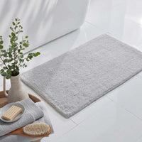 Plush Spa Solid Bath Rug - Gray, 17 in. x 24 in.,Gray