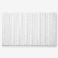 Textured Handwoven Cotton Bath Rug - Stripe, 24 in. x 40 in.,Stripe
