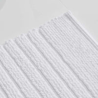 Textured Handwoven Cotton Bath Rug - Stripe, 24 in. x 40 in.,Stripe