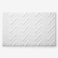 Textured Handwoven Cotton Bath Rug - Chevron, 24 in. x 40 in.,Chevron