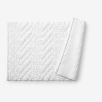Textured Handwoven Cotton Bath Rug - Chevron, 24 in. x 40 in.,Chevron