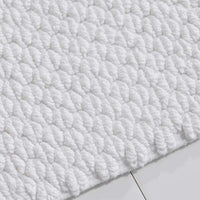 Textured Handwoven Cotton Bath Rug - Diamond, 24 in. x 40 in.,Diamond