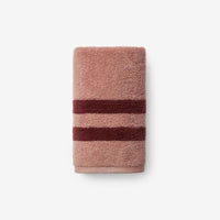 Mirage Aegean Cotton Reversible Stripe Hand Towel - Caramel,Caramel