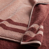 Mirage Aegean Cotton Reversible Stripe Hand Towel - Caramel,Caramel
