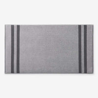 Mirage Aegean Cotton Reversible Stripe Bath Mat - Slate Gray, 20 in. x 36 in.,Slate Gray