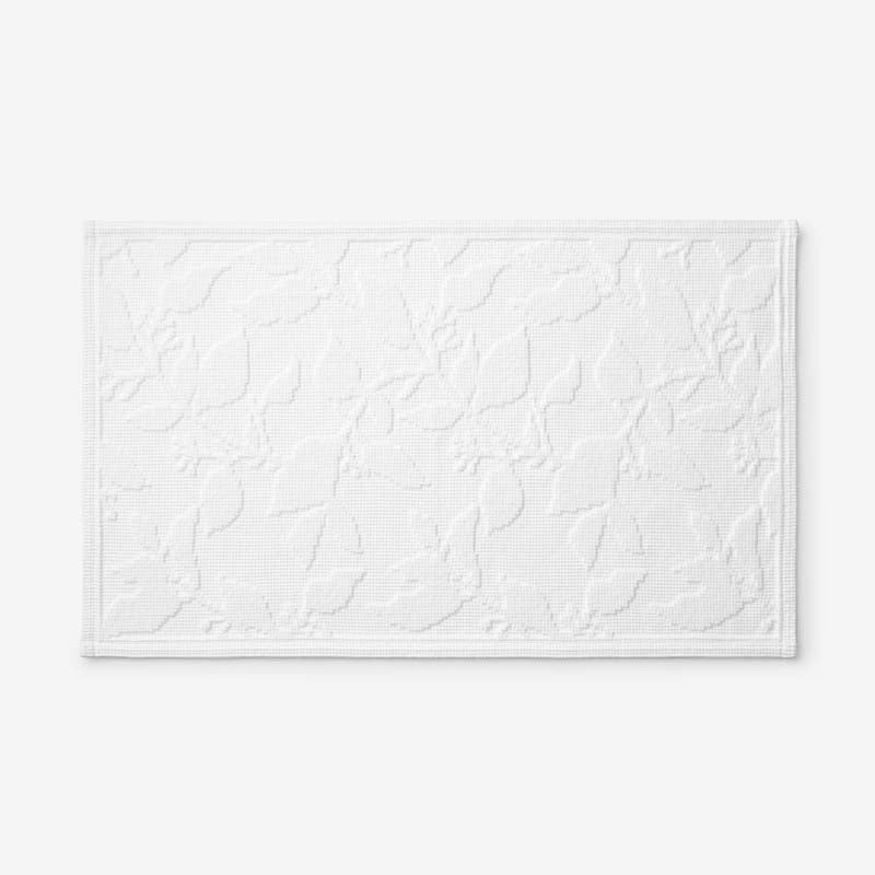 Flatwoven Textured Bath Mat - Leaves, 24 in. x 40 in.,Leaves
