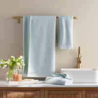 Textured Dot Hand Towel - Sea Spray,Sea Spray