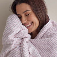 Textured Dot Hand Towel - Blush,Blush