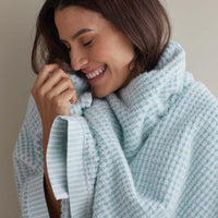 Textured Dot Hand Towel - Sea Spray,Sea Spray