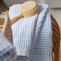 Textured Dot Hand Towel - Blue,Blue
