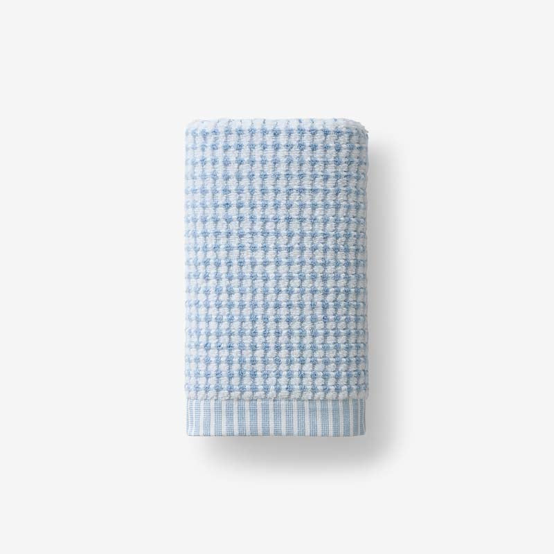 Textured Dot Hand Towel - Blue,Blue