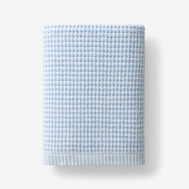Textured Dot Bath Towel - Blue,Blue