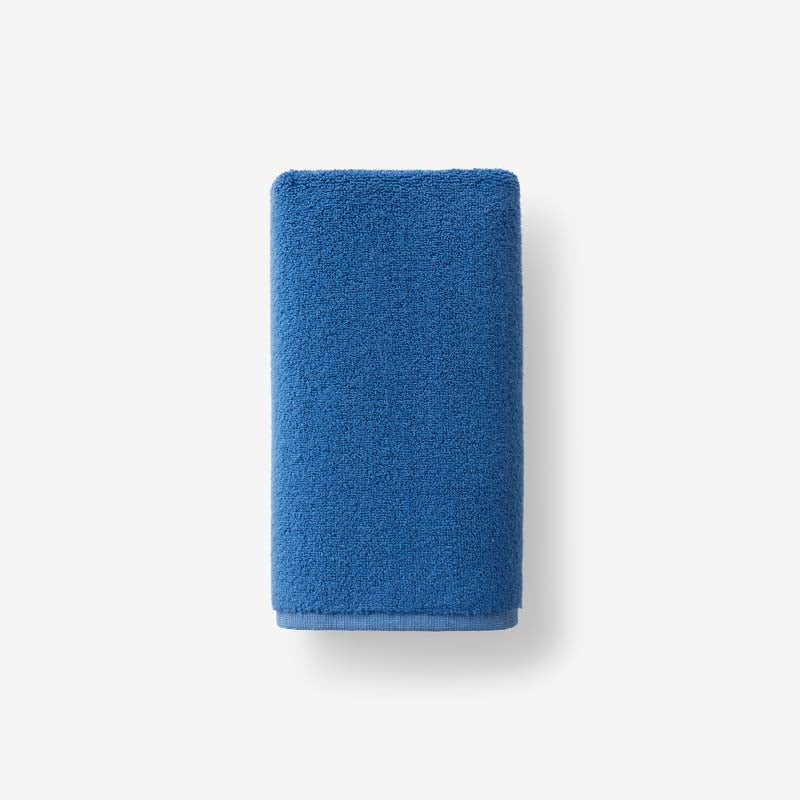 Reversible Solid Hand Towel - Blue,Blue