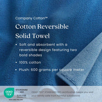 Reversible Solid Hand Towel - Magenta,Magenta
