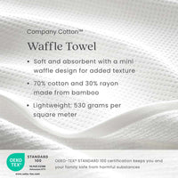 Waffle Hand Towel - White,White