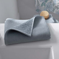 Waffle Hand Towel - Smoky Blue,Smoky Blue