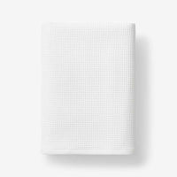 Waffle Bath Towel - White,White