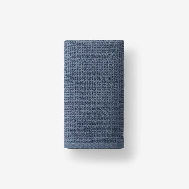 Waffle Hand Towel - Denim Blue,Denim Blue