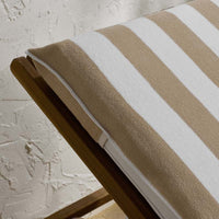 Classic Cabana Stripe Lounge Chair Cover - Taupe,Taupe