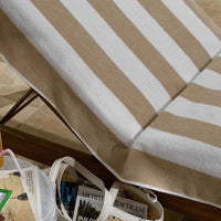 Classic Cabana Stripe Lounge Chair Cover - Taupe,Taupe