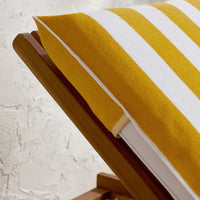 Classic Cabana Stripe Lounge Chair Cover - Yellow,Yellow