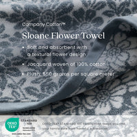 Sloane Hand Towel - Flower,Flower