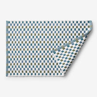 Checkered Bath Rug - Blue Multi, 21 in. x 34 in.,Blue Multi