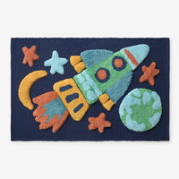 Tufted Bath Rug - Rocket Ship, 21 in. x 34 in.,Rocket Ship