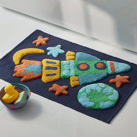 Tufted Bath Rug - Rocket Ship, 21 in. x 34 in.,Rocket Ship