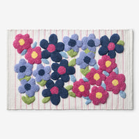 Tufted Bath Rug - Flowers, 21 in. x 34 in.,Flowers