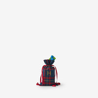 Flannel Holiday Gift Bag - Red Plaid, S,Red Plaid