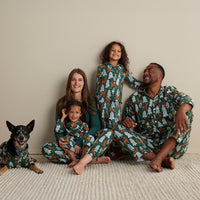 Family Flannel Kid's Button-Down Pajama Set - Deer Path, 8,Deer Path