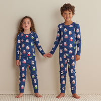 Family Printed Peruvian Cotton Kid's Pajama Set - Festive Mugs, 8,Festive Mugs