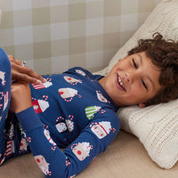 Family Printed Peruvian Cotton Kid's Pajama Set - Festive Mugs, 8,Festive Mugs