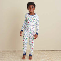 Family Printed Peruvian Cotton Kid's Pajama Set - Tree Ride, 14/16,Tree Ride