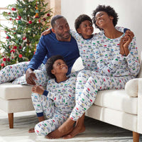 Family Printed Peruvian Cotton Kid's Pajama Set - Tree Ride, 14/16,Tree Ride