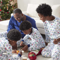 Family Printed Peruvian Cotton Kid's Pajama Set - Tree Ride, 14/16,Tree Ride