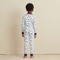 Family Printed Peruvian Cotton Kid's Pajama Set - Tree Ride, 14/16,Tree Ride