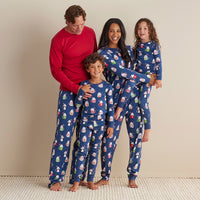 Family Printed Peruvian Cotton Women's Pajama Set - Festive Mugs, XXL,Festive Mugs