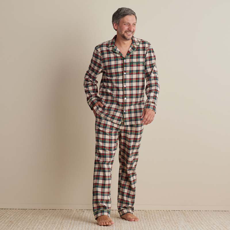 Family Flannel Men's Button-Down Pajama Set - Idyllwild, XXXL,Idyllwild