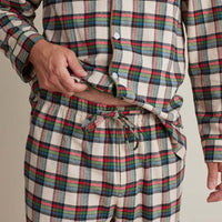 Family Flannel Men's Button-Down Pajama Set - Idyllwild, XXXL,Idyllwild