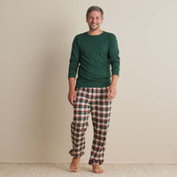 Family Flannel Men's Jogger Pants Pajama Set - Idyllwild, XL,Idyllwild