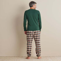 Family Flannel Men's Jogger Pants Pajama Set - Idyllwild, XL,Idyllwild