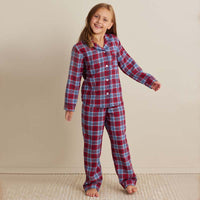 Family Flannel Kid's Button-Down Pajama Set - Nantucket, 3T,Nantucket