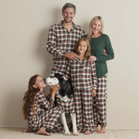 Family Flannel Women's Jogger Pants Pajama Set - Idyllwild, XXXL,Idyllwild