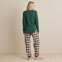 Family Flannel Women's Jogger Pants Pajama Set - Idyllwild, XXXL,Idyllwild