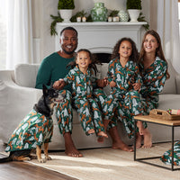 Family Flannel Men's Jogger Pants Pajama Set - Deer Path, XXXL,Deer Path